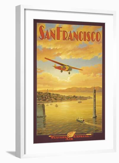 Western Air Express, San Francisco, California-Kerne Erickson-Framed Art Print