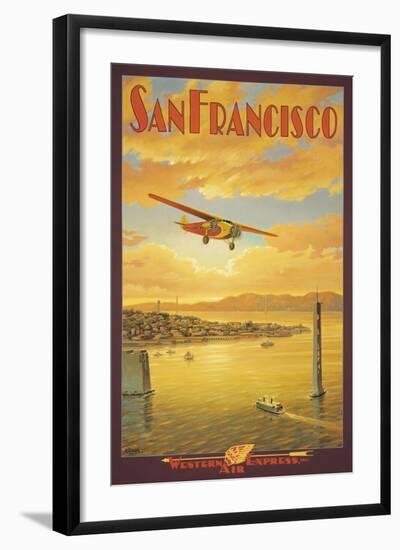 Western Air Express, San Francisco, California-Kerne Erickson-Framed Art Print
