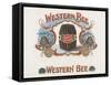 Western Bee-Art Of The Cigar-Framed Stretched Canvas
