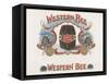 Western Bee-Art Of The Cigar-Framed Stretched Canvas