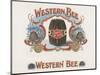 Western Bee-Art Of The Cigar-Mounted Giclee Print