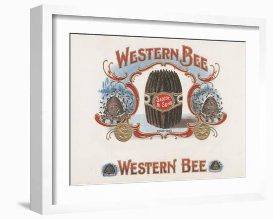 Western Bee-Art Of The Cigar-Framed Giclee Print