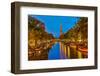 Western Church on Prinsengracht Canal in Amsterdam-sborisov-Framed Photographic Print