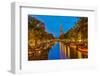 Western Church on Prinsengracht Canal in Amsterdam-sborisov-Framed Photographic Print