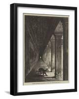 Western Colonnade of the Temple of Ongou Wat, Cambodia-null-Framed Giclee Print