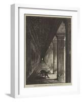 Western Colonnade of the Temple of Ongou Wat, Cambodia-null-Framed Giclee Print