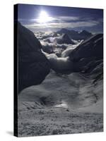 Western Comb from South Col of Everest-Michael Brown-Stretched Canvas