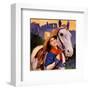 Western Cowgirl Beauty-null-Framed Giclee Print