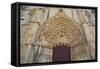 Western door, Dominican Abbey of Santa Maria da Vitoria, UNESCO World Heritage, Batalha, Portugal-Richard Maschmeyer-Framed Stretched Canvas