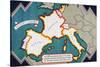 Western Europe, from the Series 'Where Our Exports Go'-William Grimmond-Stretched Canvas