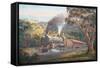 Western Express-John Bradley-Framed Stretched Canvas