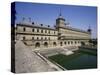 Western Facade, Escorial, Unesco World Heritage Site, Madrid, Spain-Peter Scholey-Stretched Canvas