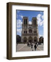 Western Facade, Notre Dame, UNESCO World Heritage Site, Paris, France, Europe-Carlo Morucchio-Framed Photographic Print