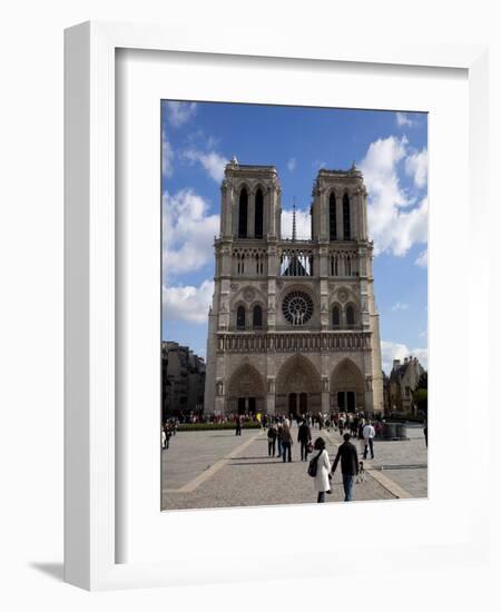 Western Facade, Notre Dame, UNESCO World Heritage Site, Paris, France, Europe-Carlo Morucchio-Framed Photographic Print