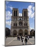 Western Facade, Notre Dame, UNESCO World Heritage Site, Paris, France, Europe-Carlo Morucchio-Mounted Photographic Print
