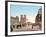 Western Façade of Notre Dame, and Pont St. Michel, Paris, Pub. C.1900-null-Framed Giclee Print