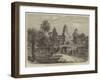 Western Facade of the Temple of Ongou Wat, Cambodia-null-Framed Giclee Print