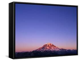 Western Face of Mount Rainier at Sunset-Paul Souders-Framed Stretched Canvas