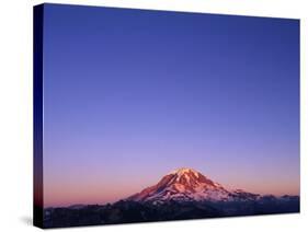 Western Face of Mount Rainier at Sunset-Paul Souders-Stretched Canvas