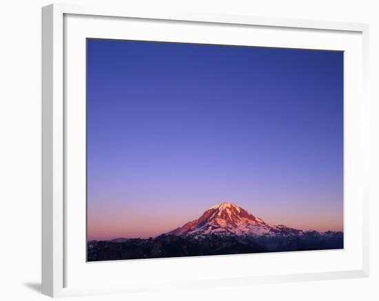 Western Face of Mount Rainier at Sunset-Paul Souders-Framed Photographic Print