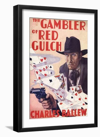 Western, Gambler-Vernon Soper-Framed Art Print