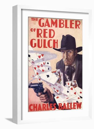 Western, Gambler-Vernon Soper-Framed Art Print