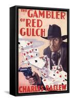 Western, Gambler-Vernon Soper-Framed Stretched Canvas