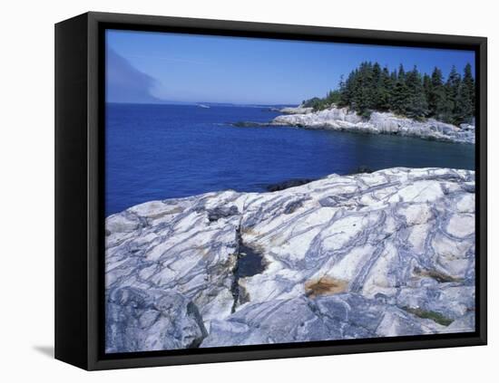 Western Head Trail, Penobscot Bay, Isle Au Haut, Maine, USA-Jerry & Marcy Monkman-Framed Stretched Canvas