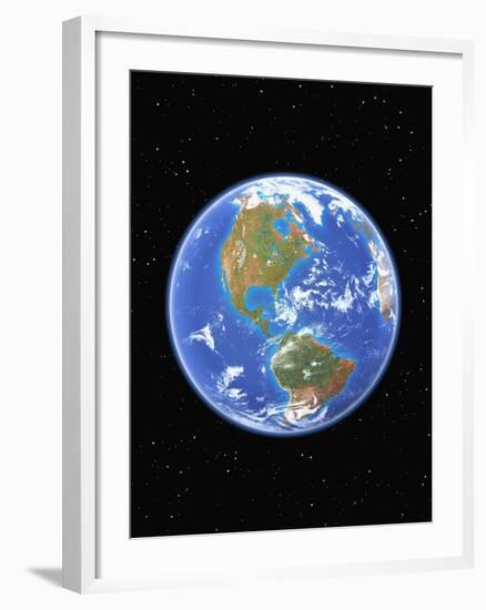 Western Hemisphere of Earth-Kulka-Framed Photographic Print