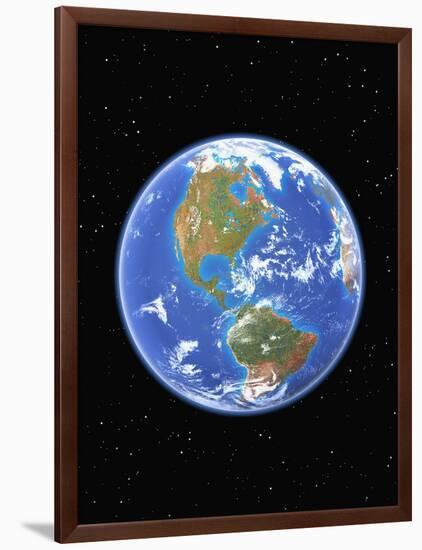 Western Hemisphere of Earth-Kulka-Framed Photographic Print