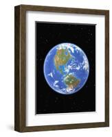 Western Hemisphere of Earth-Kulka-Framed Photographic Print