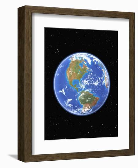 Western Hemisphere of Earth-Kulka-Framed Photographic Print