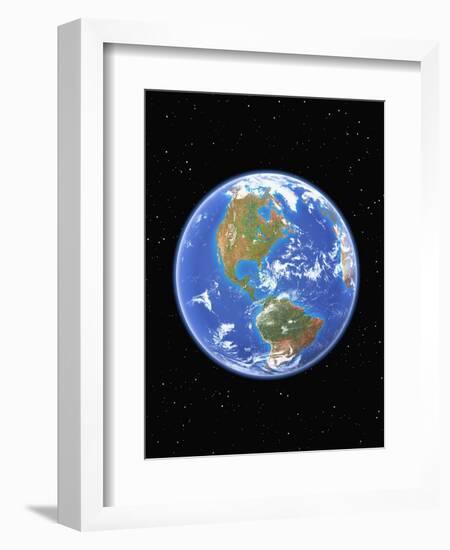 Western Hemisphere of Earth-Kulka-Framed Photographic Print