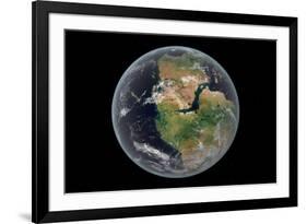 Western Hemisphere of the Earth During the Early Jurassic Period-null-Framed Premium Giclee Print