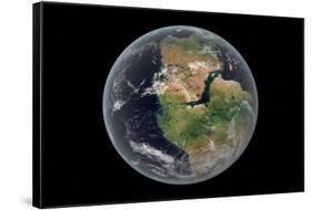 Western Hemisphere of the Earth During the Early Jurassic Period-null-Framed Stretched Canvas