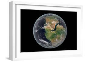 Western Hemisphere of the Earth During the Early Jurassic Period-null-Framed Art Print