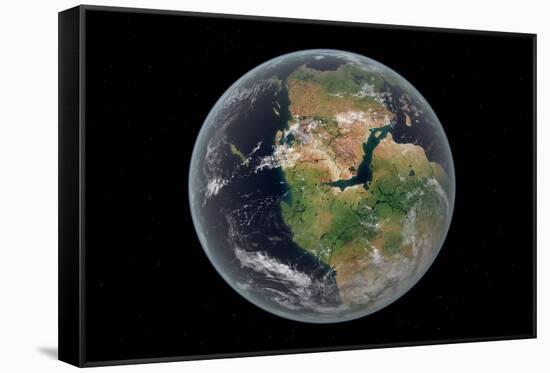 Western Hemisphere of the Earth During the Early Jurassic Period-null-Framed Stretched Canvas
