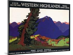 'Western Highlands - First Class Hotels - British Poster', c1926-Andrew Johnson-Mounted Giclee Print