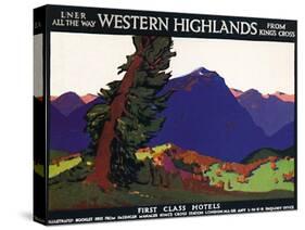 'Western Highlands - First Class Hotels - British Poster', c1926-Andrew Johnson-Stretched Canvas