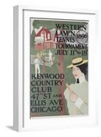 Western Lawn Tennis Tournament Kenwood Country Club Poster-null-Framed Giclee Print