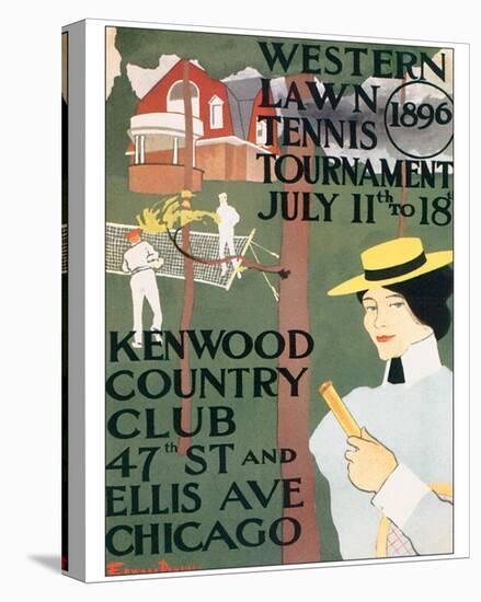 Western Lawn Tennis Tournament-Edward Penfield-Stretched Canvas