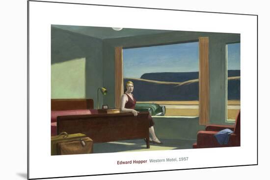 Western Motel, 1957-Edward Hopper-Mounted Art Print