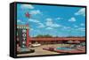 Western Motel-null-Framed Stretched Canvas