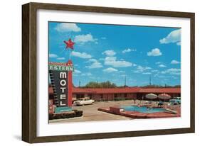 Western Motel-null-Framed Art Print