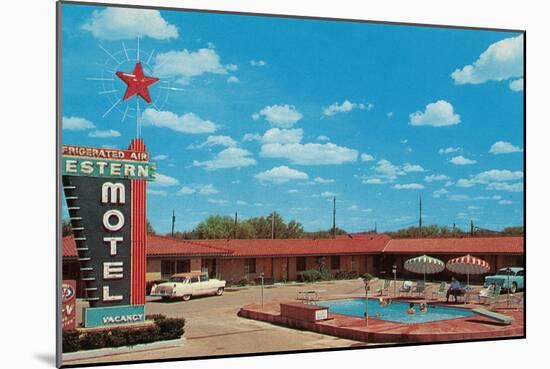 Western Motel-null-Mounted Art Print