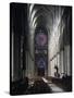 Western Nave of Reims Cathedral-null-Stretched Canvas