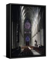 Western Nave of Reims Cathedral-null-Framed Stretched Canvas