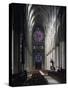 Western Nave of Reims Cathedral-null-Stretched Canvas