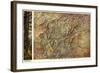 Western North Carolina - Panoramic Map-Lantern Press-Framed Art Print