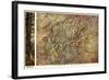 Western North Carolina - Panoramic Map-Lantern Press-Framed Art Print